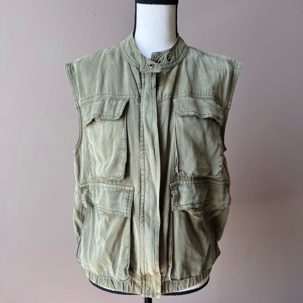 Sanctuary Olive Green Utility Vest